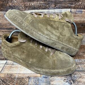 AURÉLIEN Light Brown Softey Suede Voyager  Shoes  EU43/UK9/US10 Made in Italy